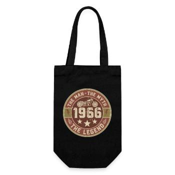 1966 Vintage homme mythe légende moto motard - Sac à bouteille - noir - Devant