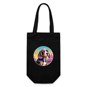 Ariege Pointer Hund Rasse Cartoon Kawaii Aquarell - Geschenkbeutel für Flaschen - Schwarz - Vorne