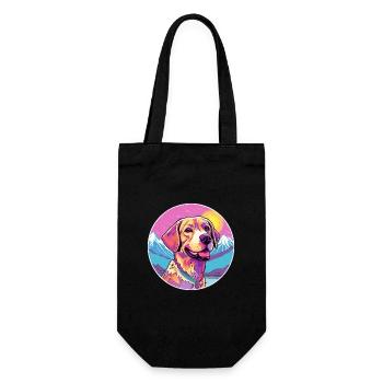 Braque Saint Germain Hunderasse Cartoon Kawaii Wate - Geschenkbeutel für Flaschen - Schwarz - Vorne