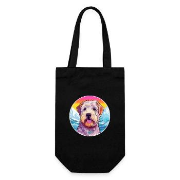 Glen Of Imaal Terrier chien race Cartoon Kawaii Wat - Sac à bouteille - noir - Devant