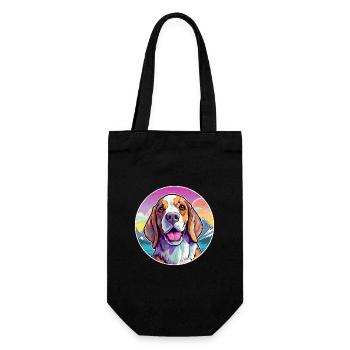 Lévrier de Transylvanie race de chien dessin animé Kawaii eau - Sac à bouteille - noir - Devant