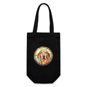 Bracco Italiano chien race vitrail coloré W - Sac à bouteille - noir - Devant