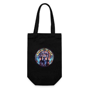 Cierny Sery Dog Breed Stained Glass Colorful Water - Gift Bag for Bottles - black - Front
