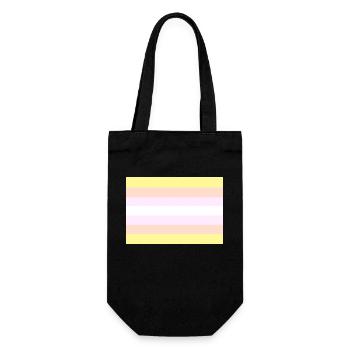 Pangender pride flag - Gift Bag for Bottles - black - Front