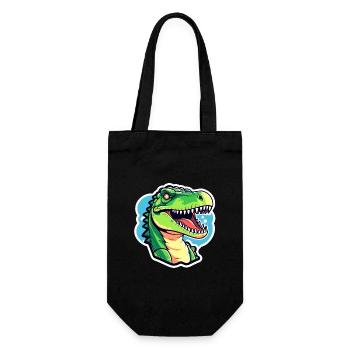 Tyrannosaurus Rex Dinosaure Illustration - Sac à bouteille - noir - Devant