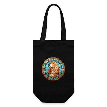 Strellufstover Dog Breed Stained Glass Colorful Wa - Gift Bag for Bottles - black - Front