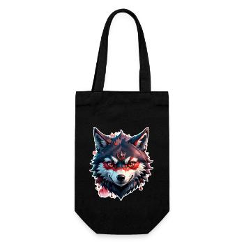 Wolf Tattoo - Gift Bag for Bottles - black - Front