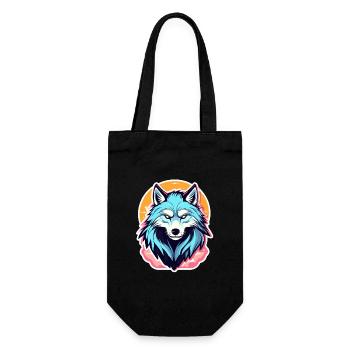 Illustration d’Halloween loup-garou - Sac à bouteille - noir - Devant