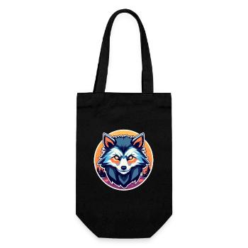 Illustration d’Halloween loup-garou - Sac à bouteille - noir - Devant