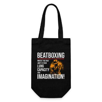 Beatboxing-Kultur Rhythmische Beatbox-Artistik Musik - Geschenkbeutel für Flaschen - Schwarz - Vorne