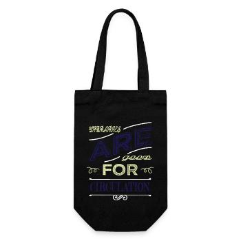 book fan gift idea movies book keeper shirt animal - Gift Bag for Bottles - black - Front