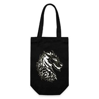 Fantasy Dragon Anime Dragon Head Reptile mythique - Sac à bouteille - noir - Devant