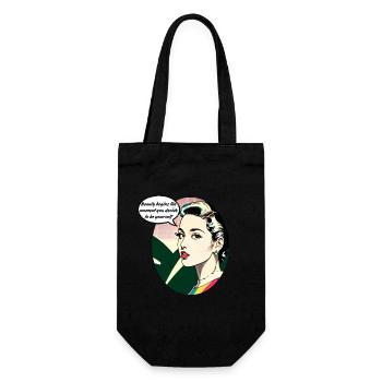 Beauty begins the moment you decide to be yourself - Gift Bag for Bottles - black - Front
