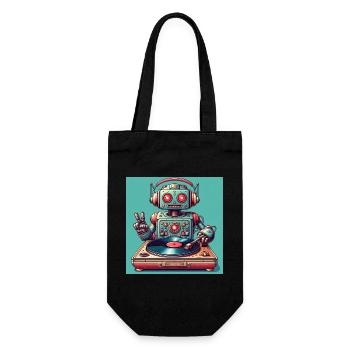 Platine vinyle robotisée - Sac à bouteille - noir - Devant
