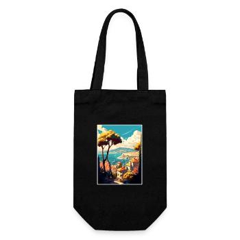 Antibes France Vintage Voyage Affiche WPA Souvenir - Sac à bouteille - noir - Devant