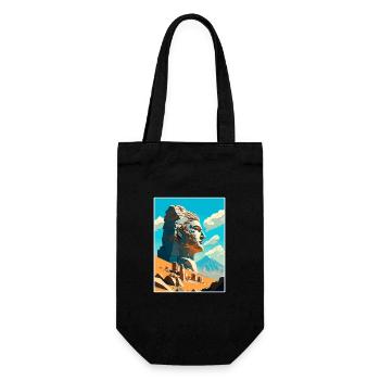 Mont Nemrut Turquie Vintage voyage affiche Souvenir - Sac à bouteille - noir - Devant
