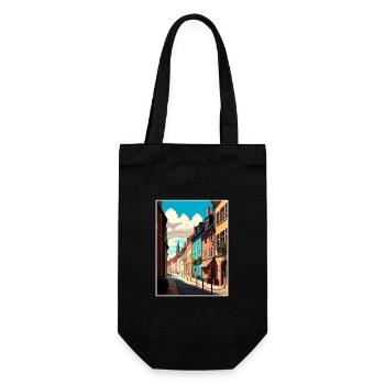 Dijon Frankreich Vintage Reiseposter WPA Souvenir - Geschenkbeutel für Flaschen - Schwarz - Vorne