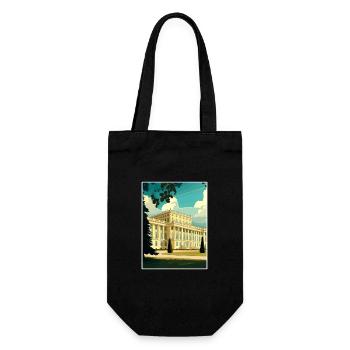 Schönbrunn Palace Austria Vintage Travel Poster - Gift Bag for Bottles - black - Front