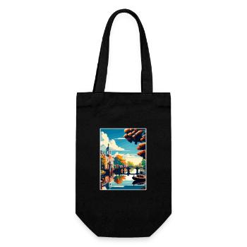 Amstelveen Niederlande Vintage Reiseposter WPA - Geschenkbeutel für Flaschen - Schwarz - Vorne