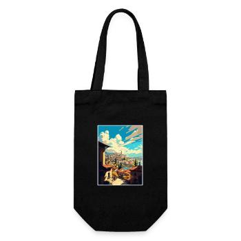 Gaziantep Turkey Vintage Travel Poster Souvenir - Gift Bag for Bottles - black - Front