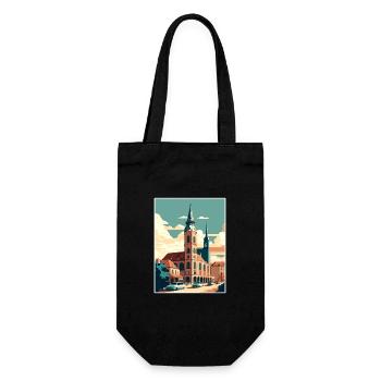 Stuttgart Allemagne Vintage voyage affiche Souvenir - Sac à bouteille - noir - Devant