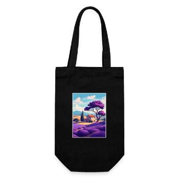 Provence Frankreich Vintage Reiseposter WPA Souvenir - Geschenkbeutel für Flaschen - Schwarz - Vorne