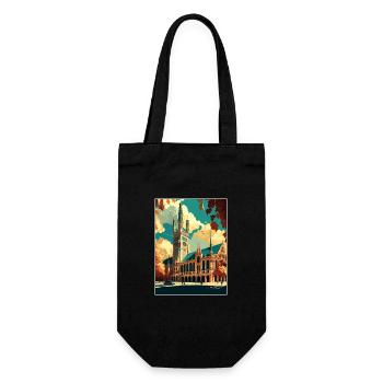 Munich Allemagne Vintage voyage affiche WPA Souvenir - Sac à bouteille - noir - Devant