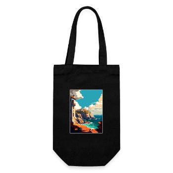 Galicien Spanien Vintage Reiseposter WPA Souvenir - Geschenkbeutel für Flaschen - Schwarz - Vorne