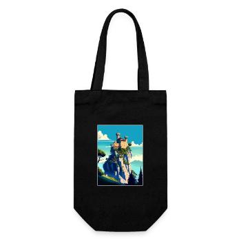 Saint-Marin Italie Vintage voyage affiche Souvenir - Sac à bouteille - noir - Devant