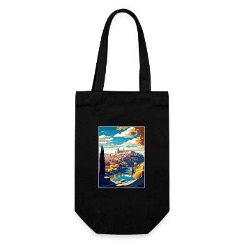 Toledo Spanien Vintage Reiseposter WPA Souvenir - Geschenkbeutel für Flaschen - Schwarz - Vorne