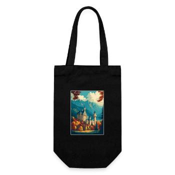 Château de Schwangau Allemagne Vintage voyage affiche WPA - Sac à bouteille - noir - Devant