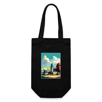 Normandie France Vintage voyage affiche WPA Souvenir - Sac à bouteille - noir - Devant
