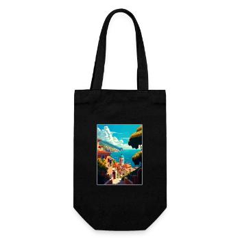 Samos Griechenland Dekoration Vintage Reiseposter WPA - Geschenkbeutel für Flaschen - Schwarz - Vorne