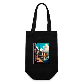 Bayonne France Vintage voyage affiche WPA Souvenir - Sac à bouteille - noir - Devant