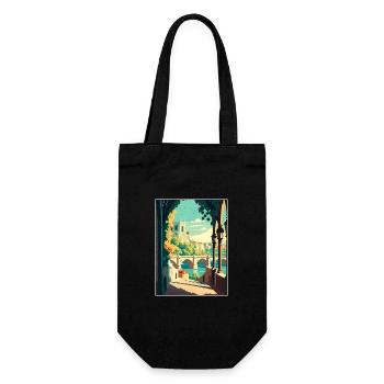 Avignon Frankreich Vintage Reiseposter WPA Souvenir - Geschenkbeutel für Flaschen - Schwarz - Vorne
