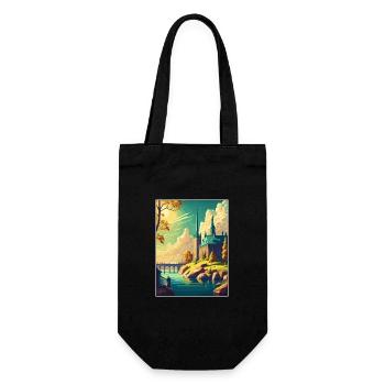 Stockholm Suède suédois Vintage voyage affiche WPA - Sac à bouteille - noir - Devant