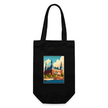 Helsingborg Schweden Vintage Reiseposter Souvenir - Geschenkbeutel für Flaschen - Schwarz - Vorne