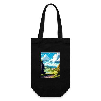 Karpacz Pologne Vintage voyage affiche WPA Souvenir - Sac à bouteille - noir - Devant