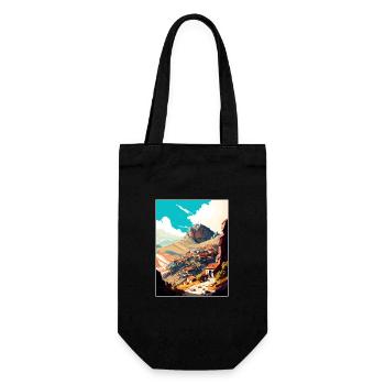 Afyonkarahisar Turkey Giftr Vintage Travel Poster - Gift Bag for Bottles - black - Front