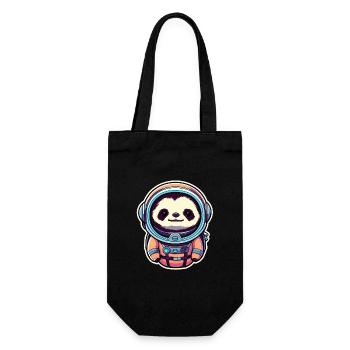 Illustration d’astronaute paresseux - Sac à bouteille - noir - Devant