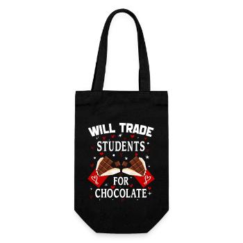 Will Trade Students For Chocolate Valentines Day - Sac à bouteille - noir - Devant