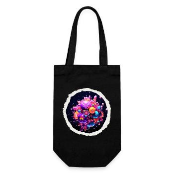 Cosmic funky bubbles - Gift Bag for Bottles - black - Front