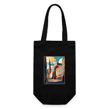 Cracovie Pologne Vintage voyage affiche WPA Souvenir - Sac à bouteille - noir - Devant