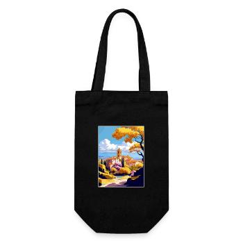 Llagostera Spanien Vintage Reiseposter Souvenir - Geschenkbeutel für Flaschen - Schwarz - Vorne