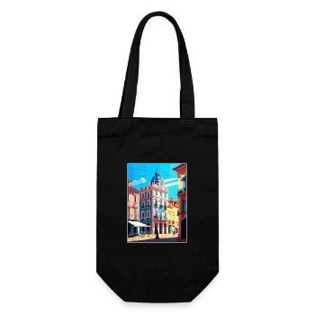 Caldas Da Rainha Portugal Affiche de voyage Vintage - Sac à bouteille - noir - Devant