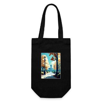 Brussels Park Belgium Vintage Travel Poster WPA - Gift Bag for Bottles - black - Front