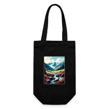 Hohe Tauern Österreich Park Vintage Reiseposter WPA - Geschenkbeutel für Flaschen - Schwarz - Vorne