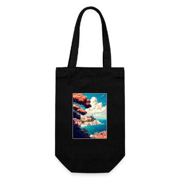 Punta Rata Kroatien Vintage Reiseposter Souvenir - Geschenkbeutel für Flaschen - Schwarz - Vorne