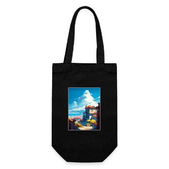 Diyarbakır Turkey Vintage Travel Poster Souvenir - Gift Bag for Bottles - black - Front