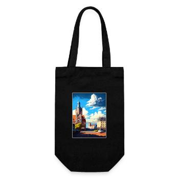 Ostrava Czech Republic Vintage Travel Poster WPA - Gift Bag for Bottles - black - Front